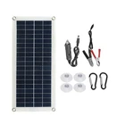 Комплект солнечных панелей 20 Вт, USB 5 в постоянного тока 18 в, Гибкая солнечная панель, эффективная Автомобильная батарея, зарядка, кемпинг