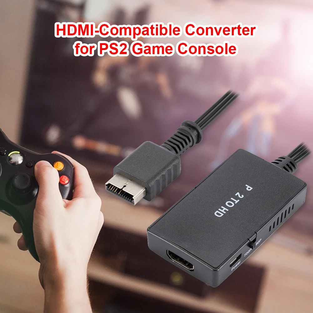 HDMI-совместимый конвертер HD аудио кабель сплиттер для PS2 игровой консоли адаптер