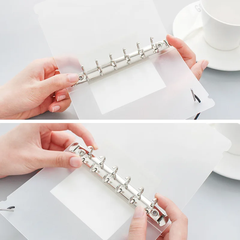 Записная книжка s Clips 6 колец разнообразная матовая папка свободный ремешок с