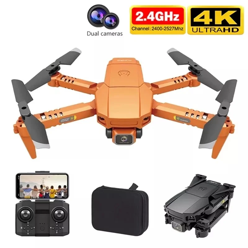 2021 HJ78 мини дрон 4k профессиональный HD двойная камерой с WIFI FPV RC вертолёт