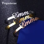 Персонализированные браслеты из нержавеющей стали, браслеты из розового золотасеребра, персонализированные ювелирные изделия для девочек и мальчиков BFF