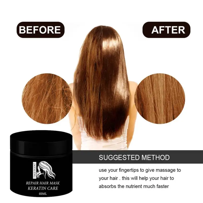 60 г маска для волос с глубоким восстановлением питание смягчающий Кондиционер