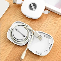 charging cable cord organizer wired headset box mini phone stand desktop charging data cable storage box abs plastic