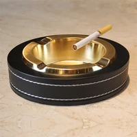 leather metal ashtray superior quality ashtray cigarette cigar ashtray