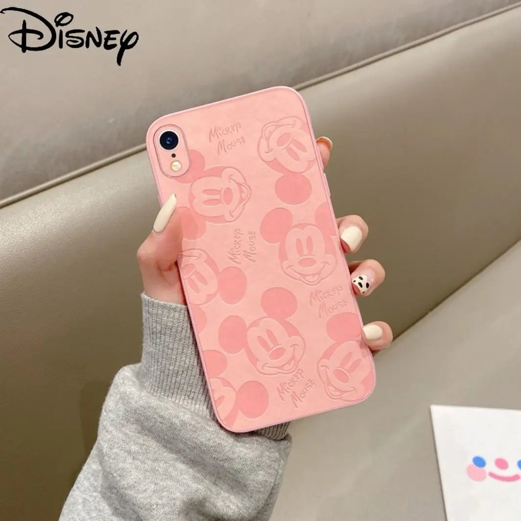 

Disney Mickey for IPhone Case 7/8P/X/XR/XS/XSMAX/11/12Pro/12mini Mobile Phone Couple Protective Cover All-inclusive Anti-drop