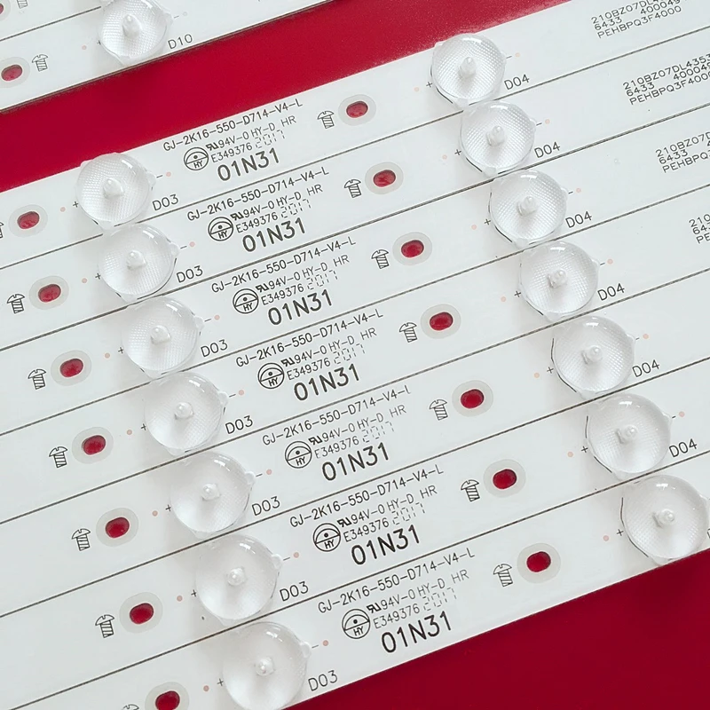 

14 PCS LED backlight strip for 55PFF5701 55PUS6501 GJ-2K16-550-D714-V4-R L S1 55PUH6101 55PUS6581 55PUS6561 55PUS6101 55PUS7272