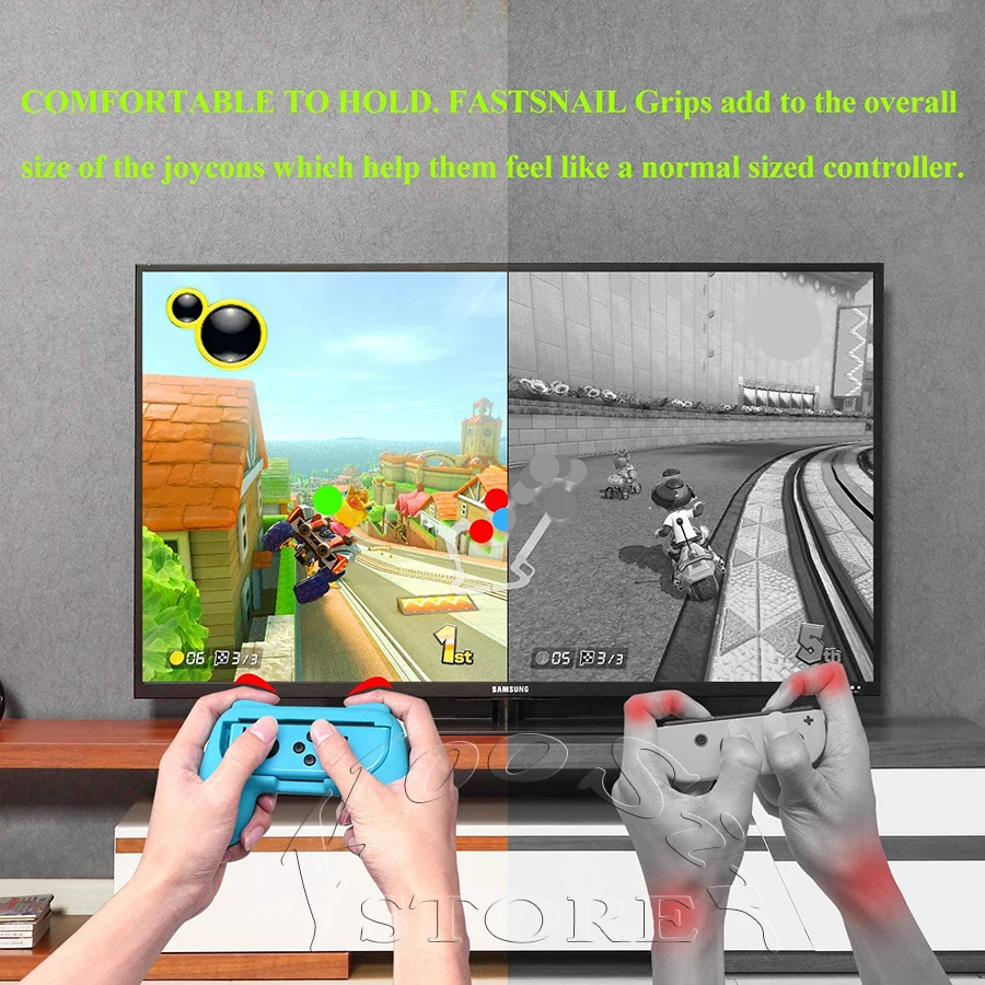 Комплект аксессуаров для Nintendo Switch 10 в 1 2 гоночного рулевого колеса рукоятки 6