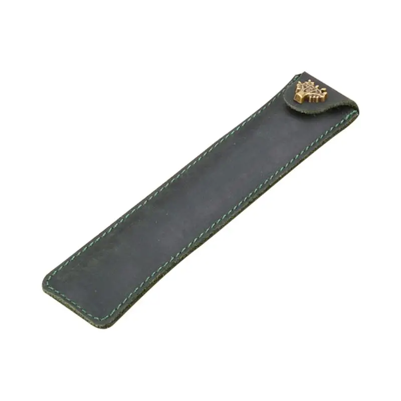 

Leather Leather Pen Holder Color Options Fountain Pen Pouch Pencil Holder Handmade Ballpoint Pen Protective Sleeve Cover For