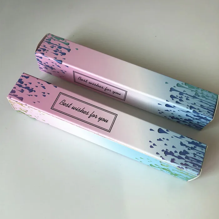 14 см * 2 4 пустая черная глянцевая бумага для губ упаковочная коробка розовый синий