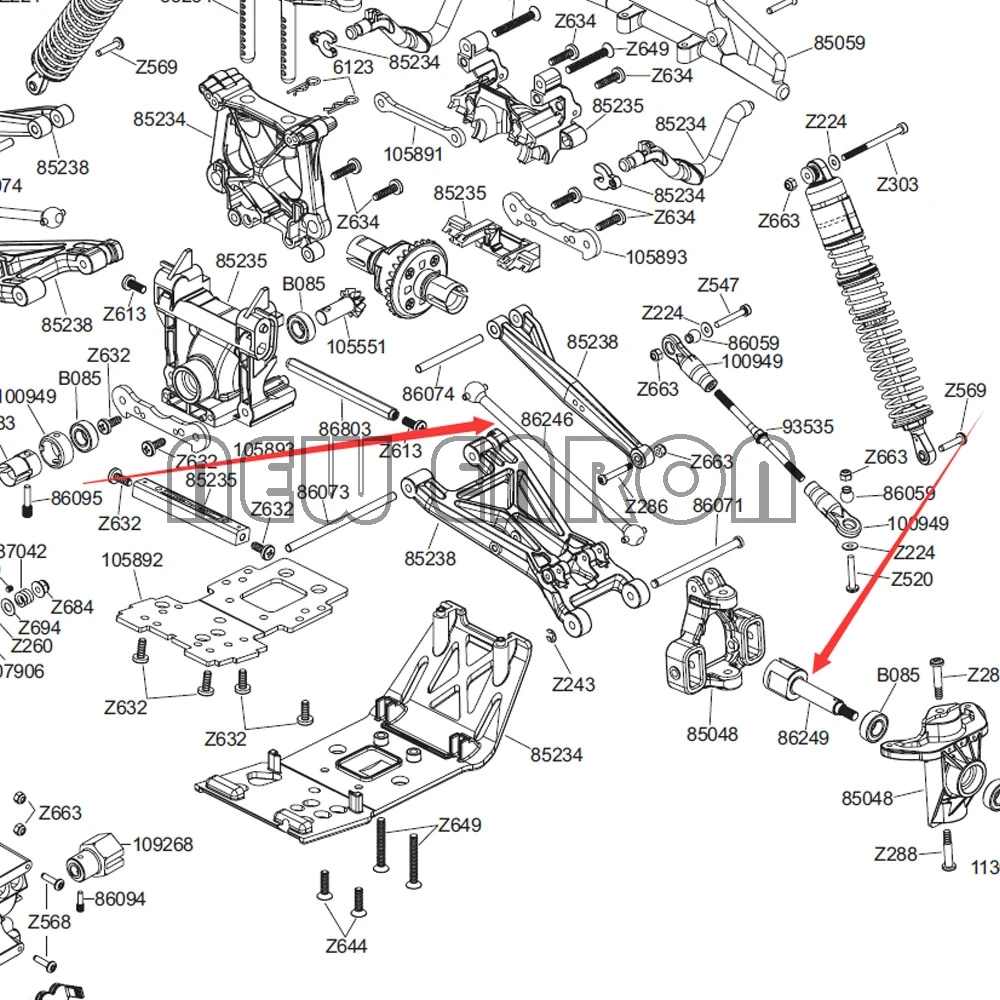 

NEW ENRON 2P Harden Steel CVD Driveshafts Super Heavy Duty 86246+86249 FOR 1/8 HPI RTR Savage FLUX 2350 HP XL 5.9 5SC XL