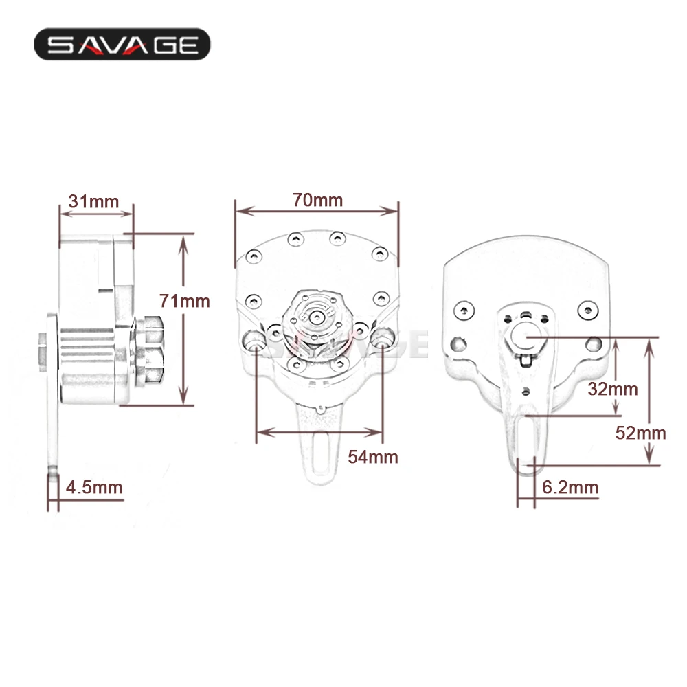 

Universal Motorcycle Steering Damper Safety Adjustable Stabilizer Reversed Motor Accessories CNC Aluminum YAMAHA KAWASAKI HONDA