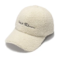 baseball cap woman lamb wool letter embroidery hats snapback winter autumn caps casual sun visor trucker hat retro bone hats