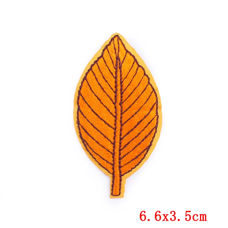Prajna 12 Colors Fashion Leaf Patches Iron On Embroidered For Clothing Cartoon Badge Kids Clothes DIY | Дом и сад