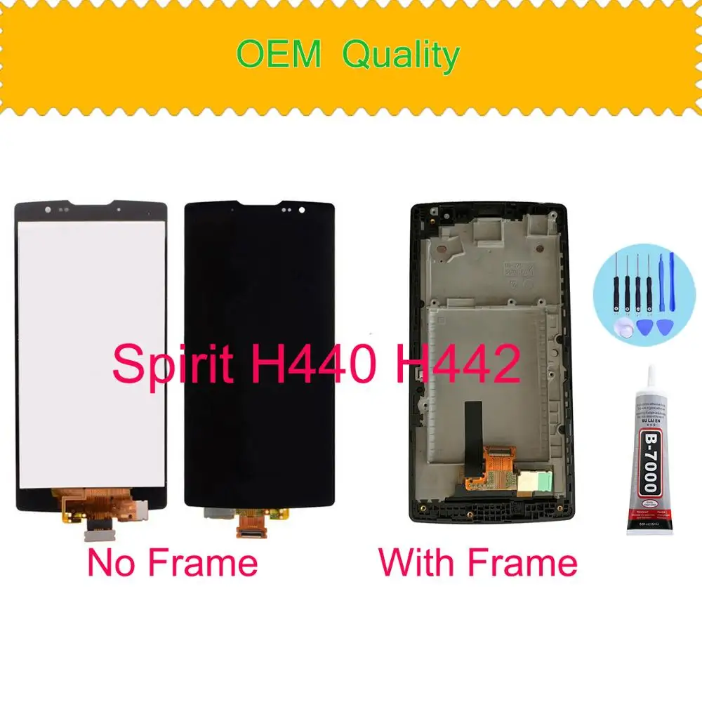 Оригинальный ЖК-дисплей 4 7 дюйма 3G 4G LTE для LG Spirit сменный H440 H442 с сенсорным экраном