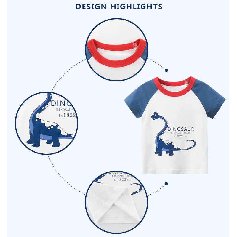 

Children's summer 2020 fashion Children's Short sleeve T-shirt Wholesale Baby clothes cotton comfortable breathable