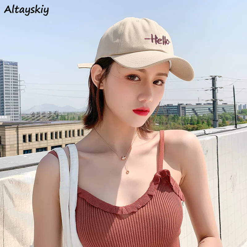 

Embroidery Baseball Caps Women Couples Multi-function Adjustable Strap Sun-proof Fashion Unisex Hip Hop Korean Chic Shady Cozy