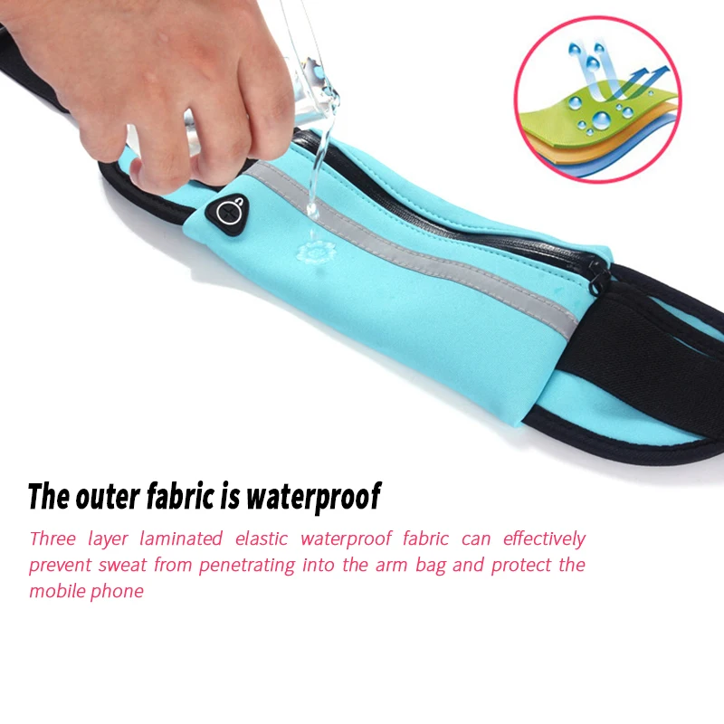 

Waterproof Running Waist Bag Canvas Sports Jogging Portable Outdoor Phone Holder Belt Bag Women Men Fitness Sport Accessories