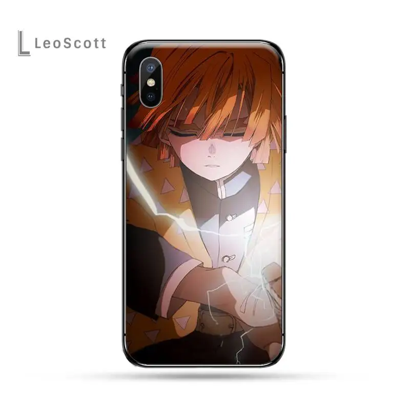 Demon slayer The Blade of Ghost Destruction мягкий черный чехол для телефона iphone 5 5s 5c se 6 6s 7 8 plus x xs xr 11