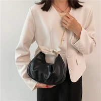 chain solid crossbody shoulder bags for women 2021 summer new versatile soft pu leather tote bags small luxury designer handbag