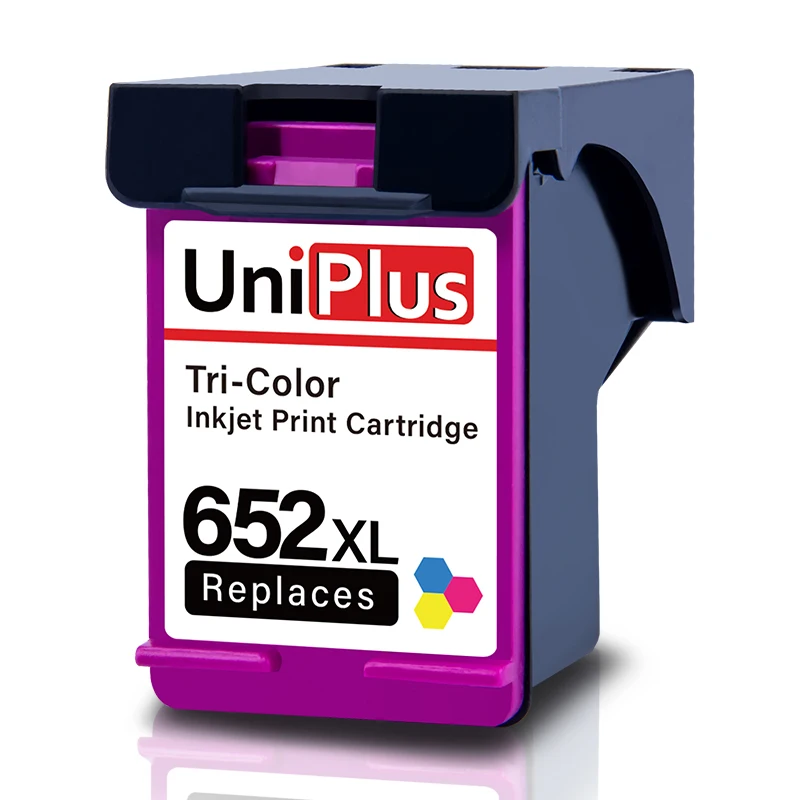UniPlus 652XL Замена для HP 652 XL hp652 цветной чернильный картридж принтера Deskjet 4678 5075 5076 5078
