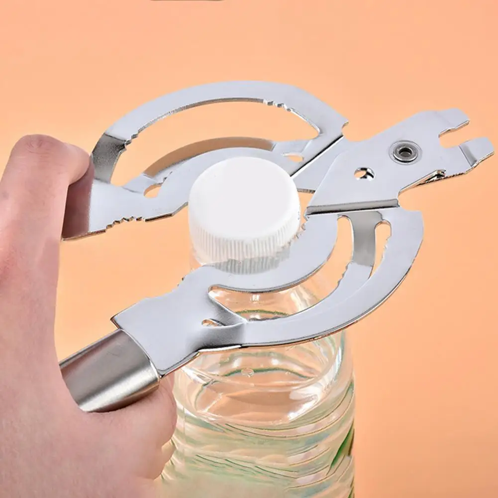 

Bottle Opener Multifunctional Innovative Stainless Steel Easy Use Anti-rust Jar Can Opener Multifunctional Practical for Daily