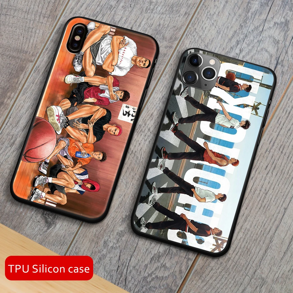Mimose чехол Slam Dunk для iphone X черный TPU Iphone 6 6s 7 8 Plus x xr xs max 11 pro силиконовый мягкий