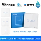 Пульт дистанционного управления SONOFF T2EU-RF86, 433 МГц, для 4CHPROR3 SlampherR2 TX