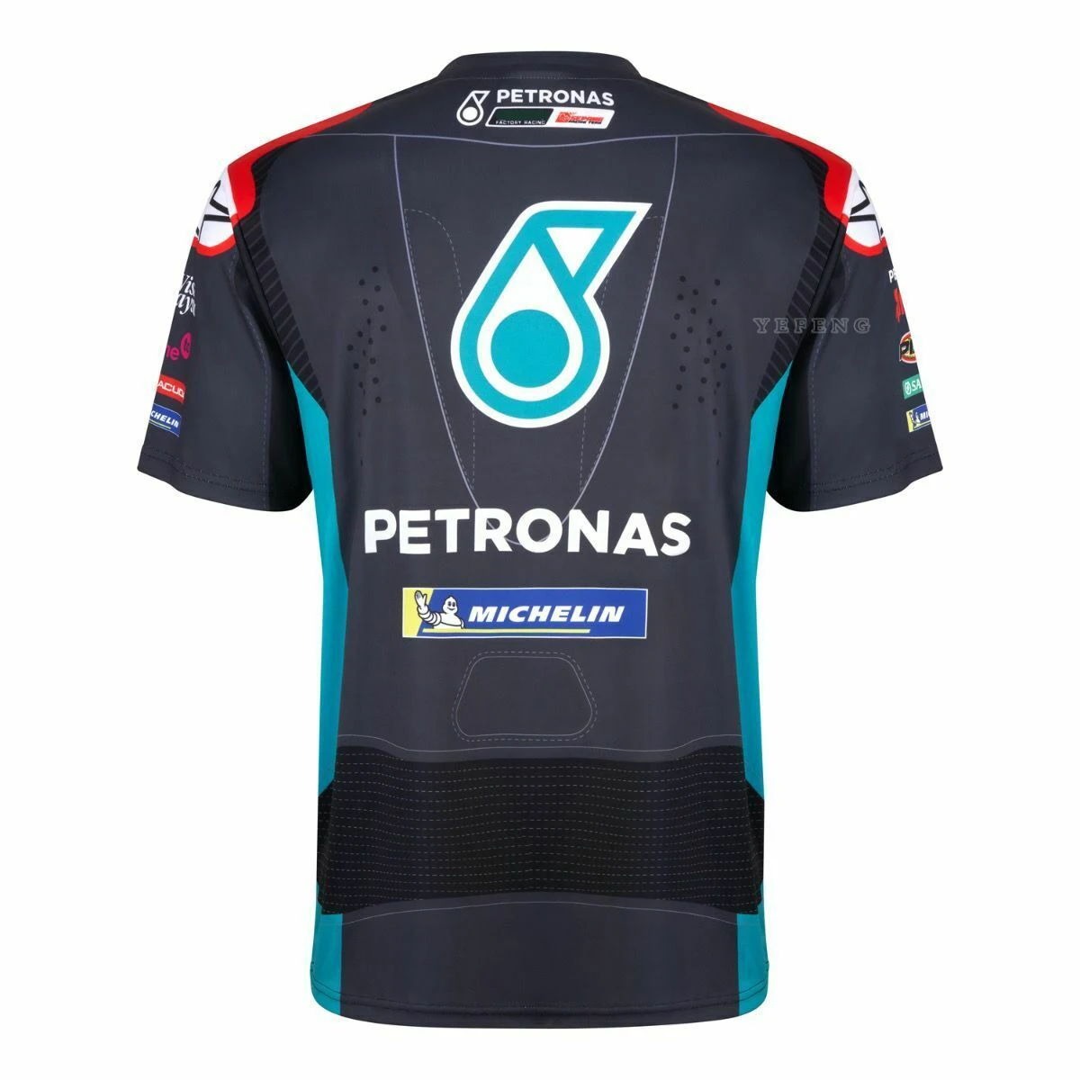 

NEW 2021 Season Petronas Printed For Yamaha Team Racing Moto T Shirt Ractory GP Motocross Clothing T-Shirt