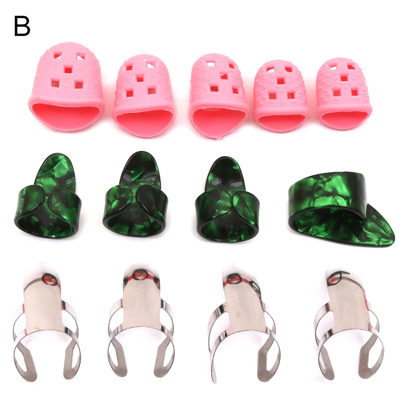 Новинка 13 шт. набор для стартера гитары медиаторы большого пальца защита