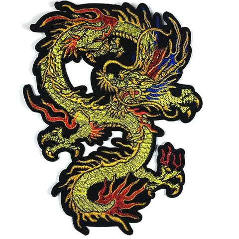 Нашивки HYZELY с драконом, черепом и змеей