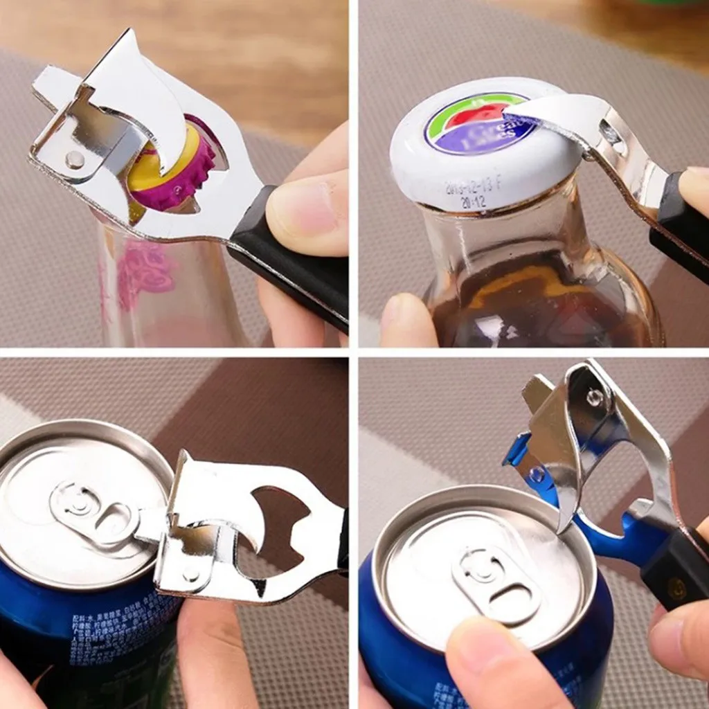 

Household Multifunctional Can Opener Beer Beverage Bottle Opener Creative Kitchen Tools Kitchenware Cuisine Outils Accessoires