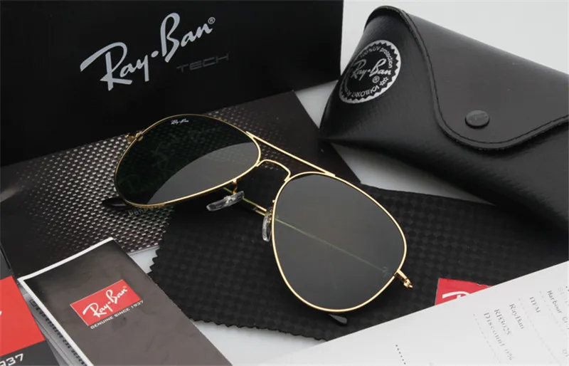 Rayban RB3025 поляризованные солнцезащитные очки мужские RayBan авиационные очки для вождения мужские солнцезащитные очки для мужчин ретро женщин Gafas 3025 - Цвет: RB3025-1
