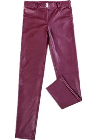 Новые сексуальные кожаные брюки больших размеров женские горячие черные