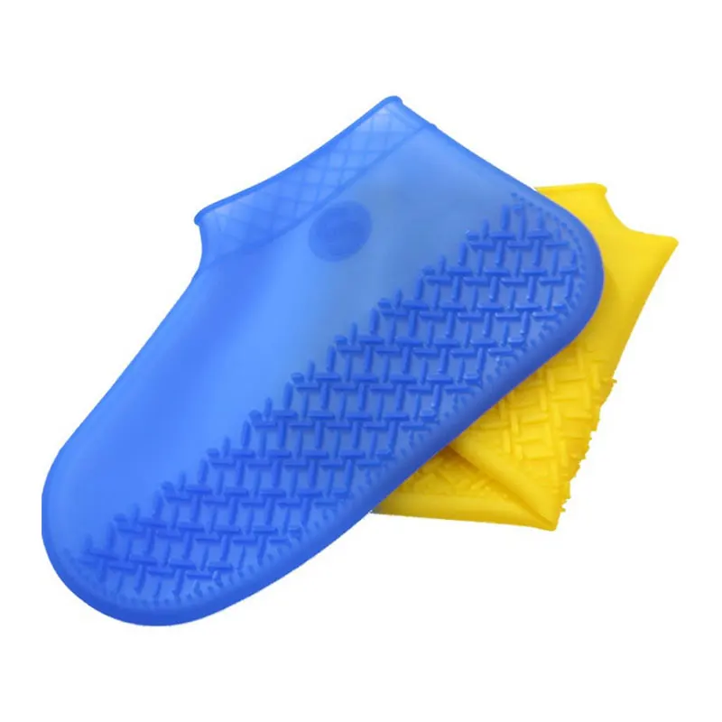 1 пара многоразовых нескользящих чехлов для обуви водонепроницаемые силиконовые
