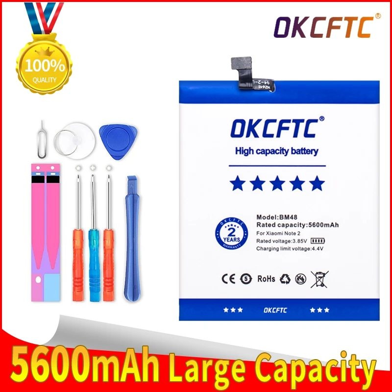 Оригинальный запасной аккумулятор BM48 для XiaoMi Mi Note 2 Note2 Аутентичные батареи