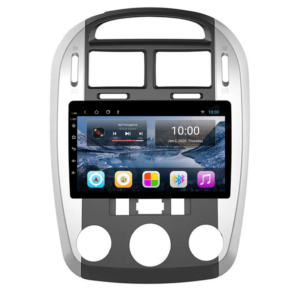 Автомагнитола RoverOne для Kia Cerato 2007 2008 Android 10 четырехъядерный процессор сенсорный