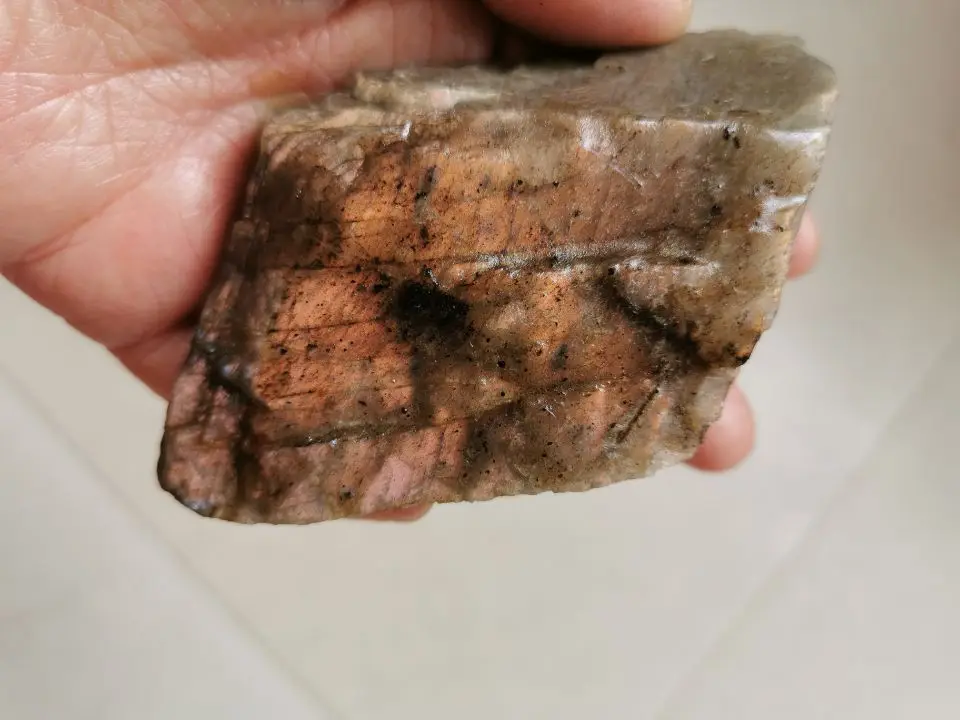 187G Natural Labradorite Mineral Specimen polished stone Rough Reiki Gemstone Healing | Дом и сад