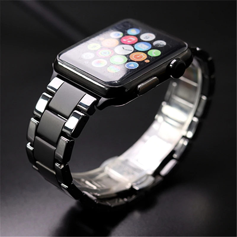 Керамический Пескоструйный матовый спортивный ремешок для Apple Watch Series 2 3 4 5 iwatch 42