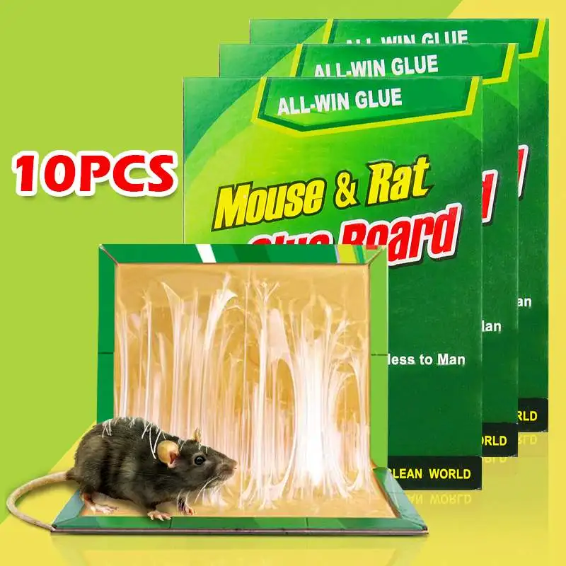 

10/5/1 PCS Mouse Board Sticky Mice Glue Trap High Effective Rodent Rat Snake Bugs Catcher Pest Control Reject Non-toxic