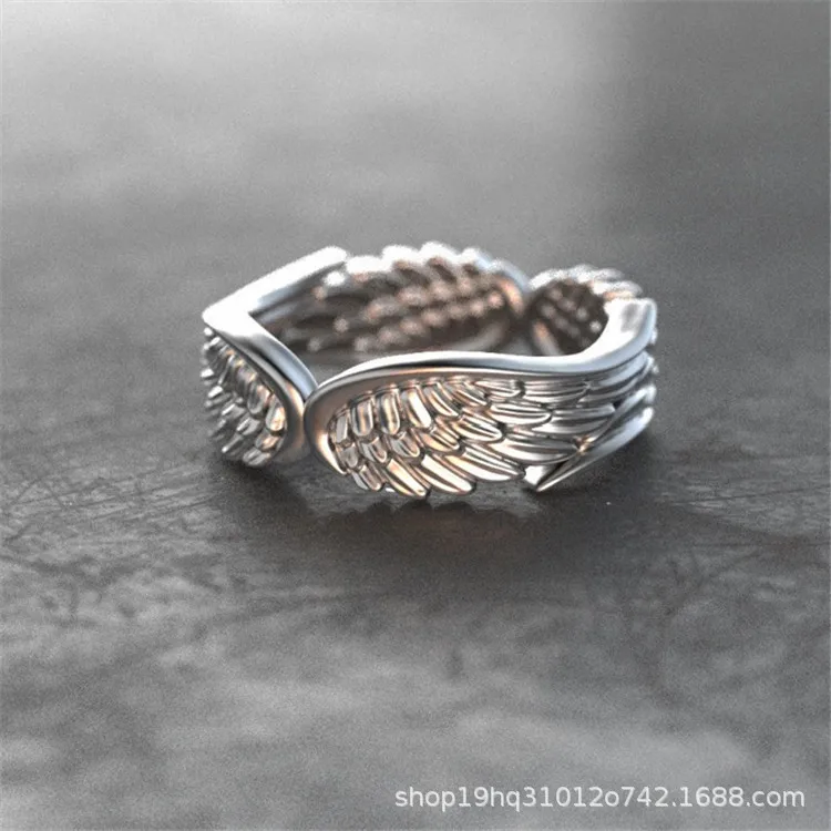 Новинка кольцо с крыльями ангела для женщин и мужчин винтажные кольца из