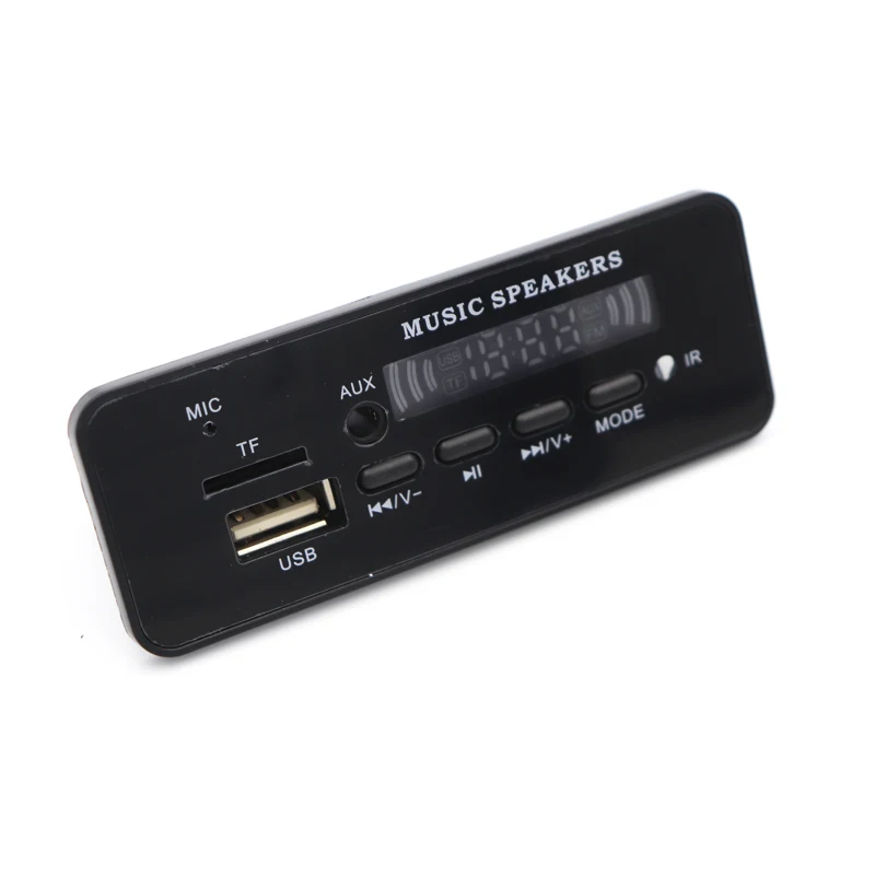 Bluetooth 5,0 MP3 WMA декодер плата аудио модуль DC 12 В USB TF FM радио AUX MP3 плеер Handfree для Автомобильная Поддержка записи