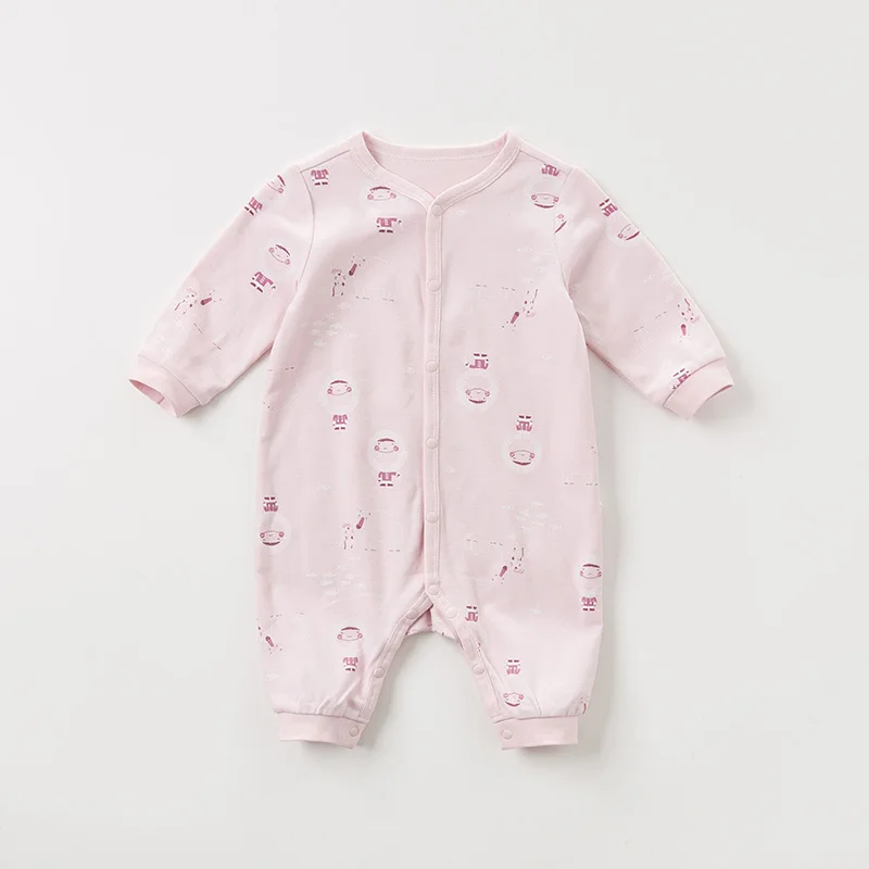 DB9616 dave bella осень унисекс Детский комбинезон ребенок печати бутик новорожденный 1