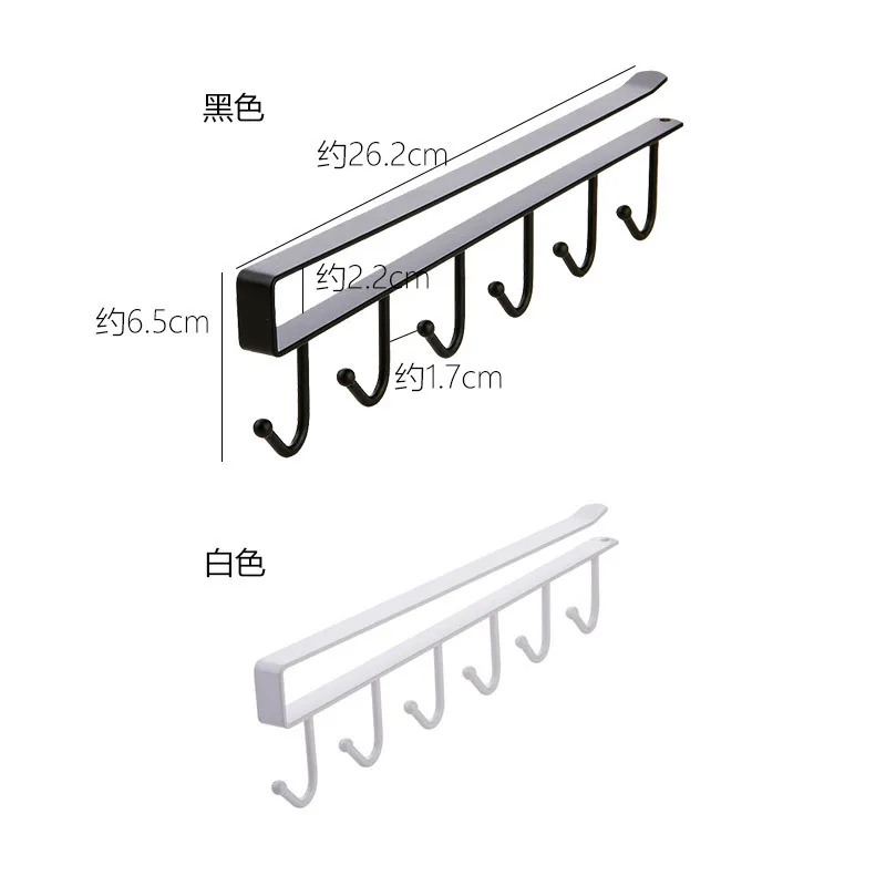 Кухонная железная стойка кованые бесшовные крючки без гвоздей шкаф стеллаж для