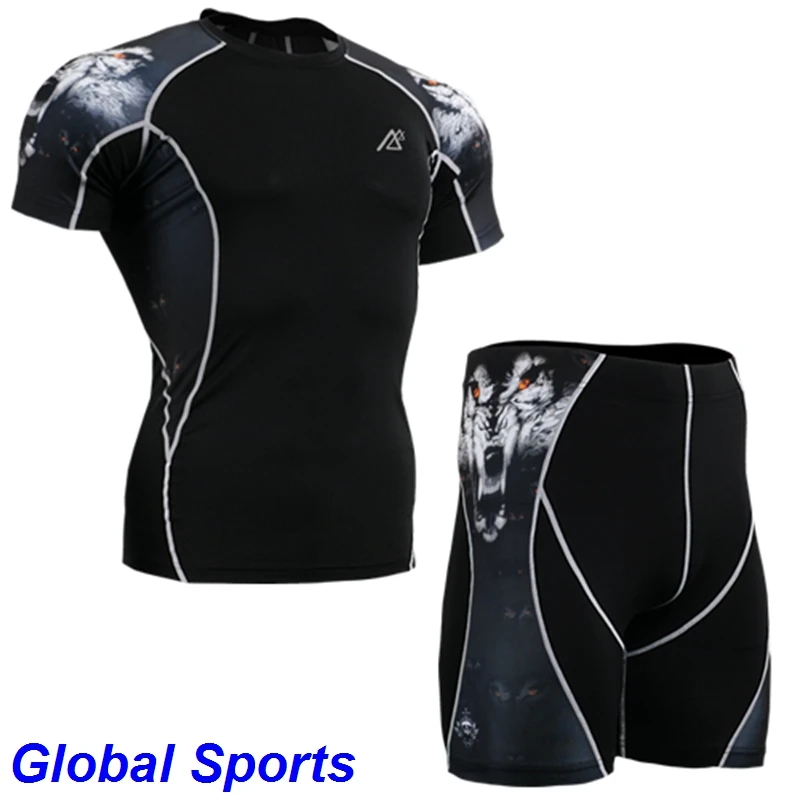 Велосипедный комплект мужские компрессионные облегающие колготки шорты