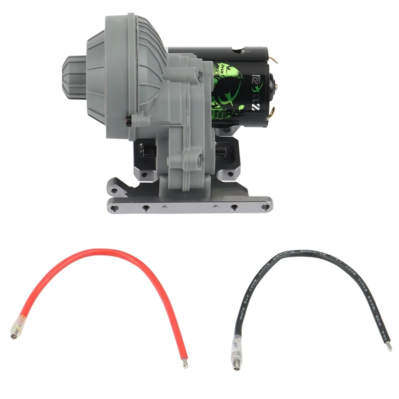 

Полный редуктор с креплением коробки передач и мотором 27T для радиоуправляемого гусеничного автомобиля 1/10 Axial SCX10 SCX10 II 90046, обновленные дета...