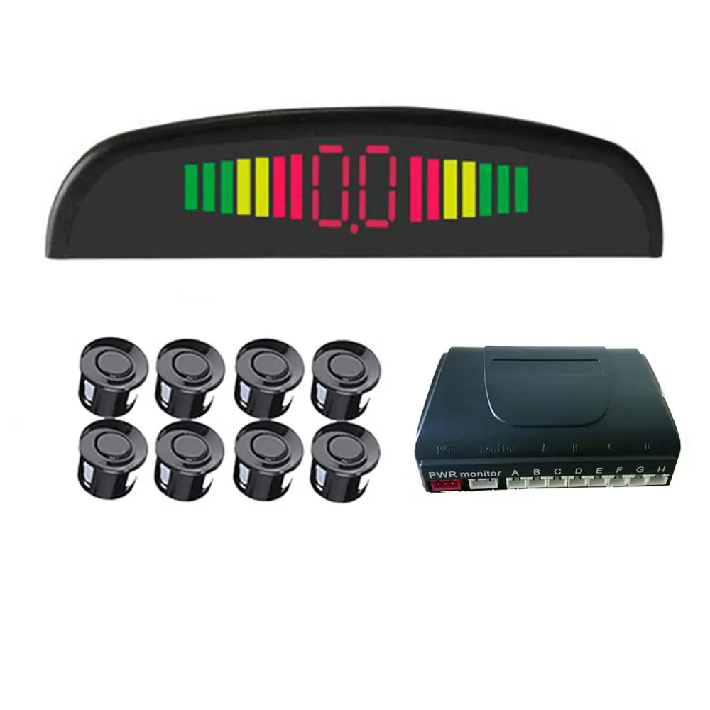 

Parking Location Car Auto Parktronic with 8 Sensor Parking Reverse Ultrasonic Radar Detection Standby Radar Monitoring System