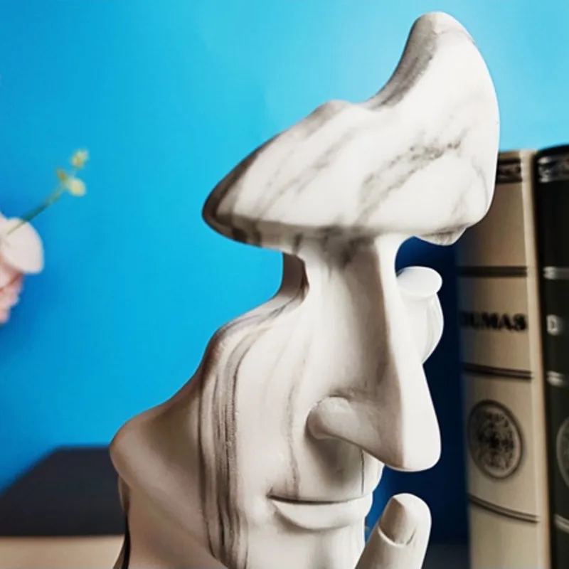 Graffiti abstracto n&oacute;rdico de 28,5 cm, estatua colorida de oro, escultura, figurita, decoraci&oacute;n para el hogar y la Oficina, regalo de Navidad y A&ntilde;o Nuevo-4