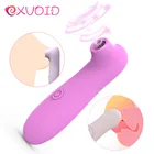 EXVOID присоска вибратор сосание сосков оральный интимные игрушки для женщин Стимуляция клитора Вибраторы для языка для женщин массажер для груди