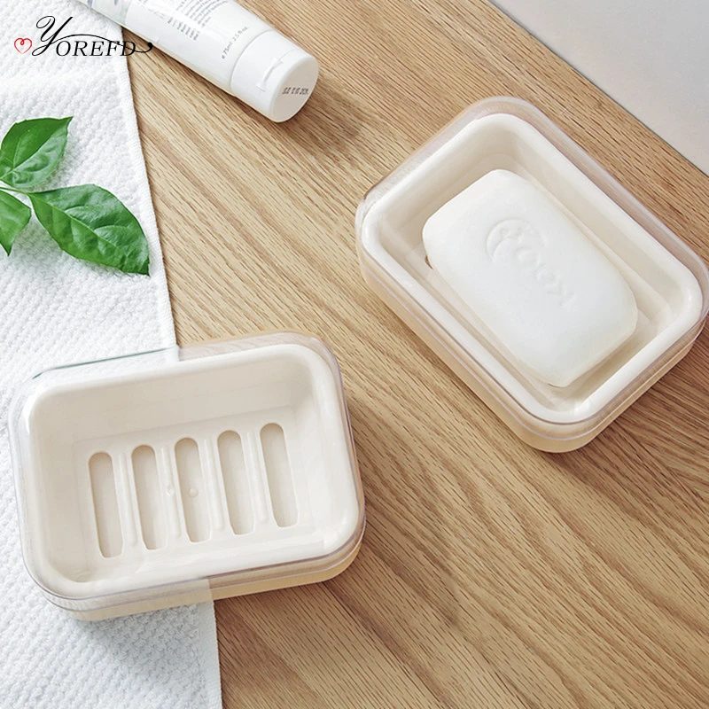 Прозрачная мыльница OYOREFD для ванной большая портативная уличная дорожная