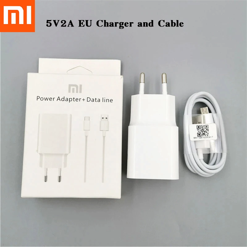 Оригинальное зарядное устройство Xiaomi с европейской вилкой 5 В 2 А настенный